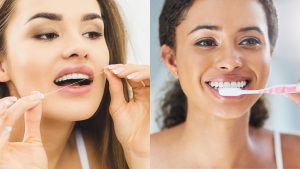 Flossing vs Brushing